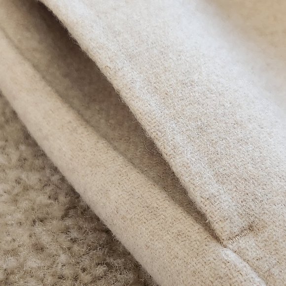 NWOT Theory 38% CASHMERE Coat Overlay DF Double Face Oatmeal Mélange - Picture 15 of 17